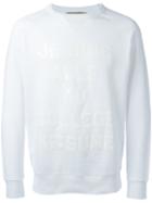 Maison Kitsuné 'je Suis' Print Sweatshirt, Men's, Size: Large, White, Cotton
