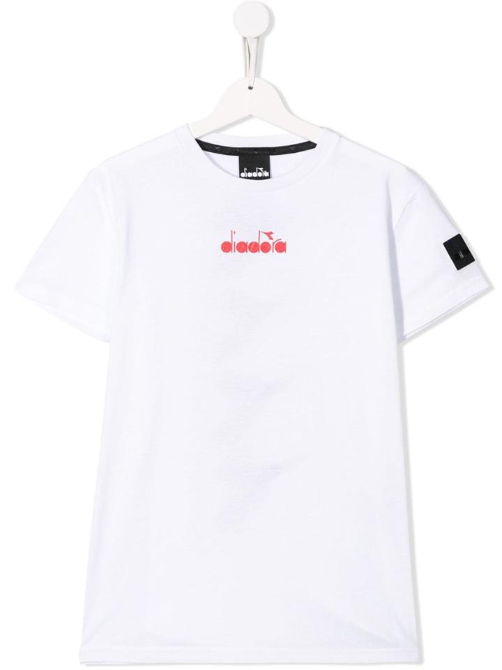 Diadora Junior Teen Printed Logos T-shirt - White