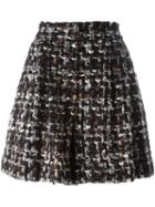 Dolce & Gabbana Bouclé A-line Shorts, Women's, Size: 40, Brown, Cotton/acrylic/nylon/wool