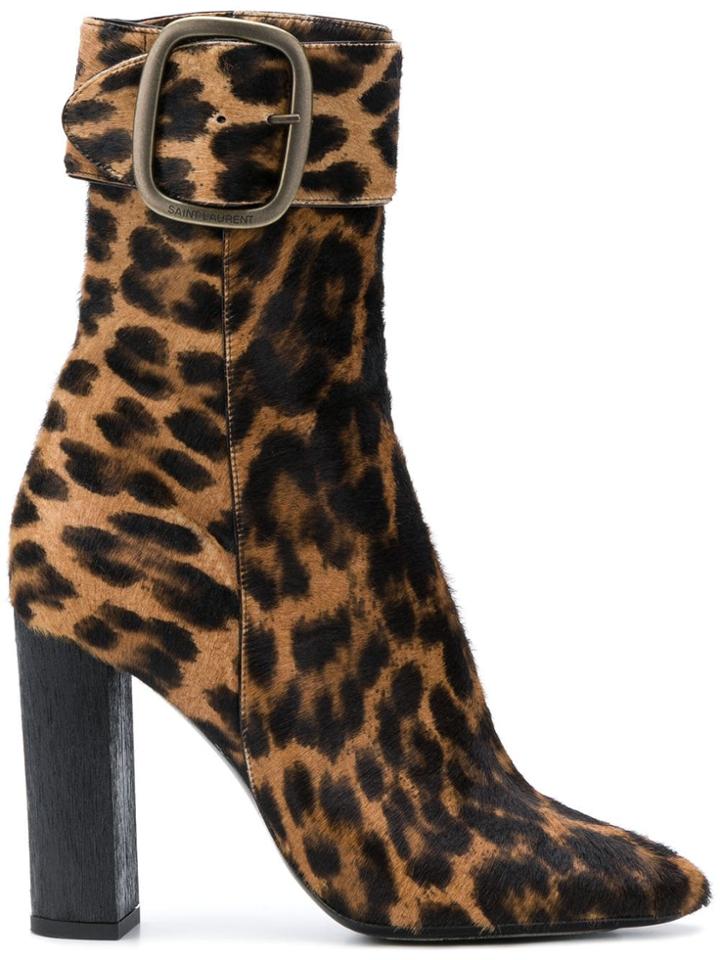 Saint Laurent Joplin 105 Ankle Boots - Brown