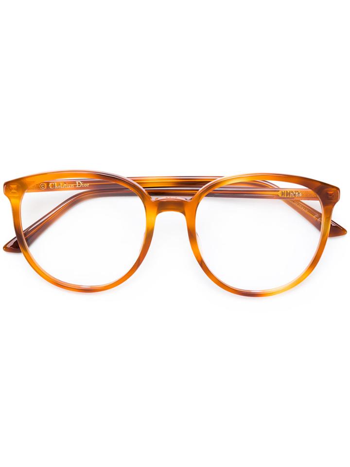 Dior Eyewear Tortoiseshell Frame Glasses - Brown