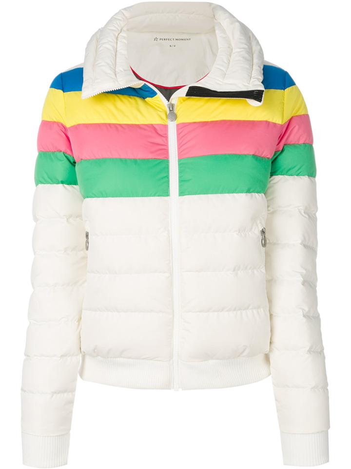 Perfect Moment Queenie Rainbow Jacket - White
