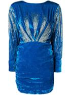 Attico Sequin Embellished Dress - Blue