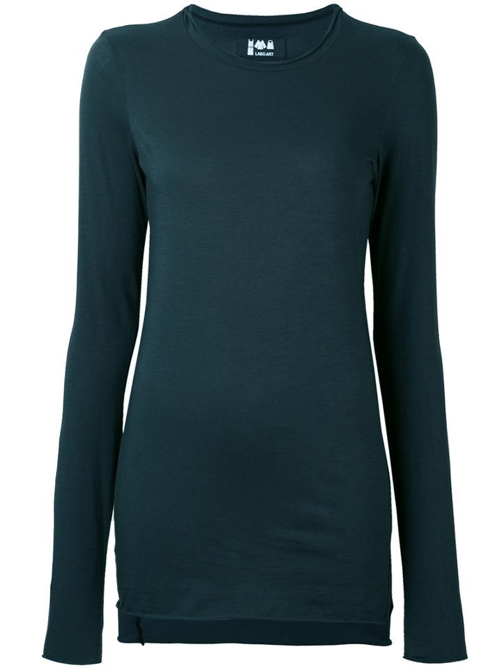 Labo Art - Long Sleeve Top - Women - Cotton/spandex/elastane - 2, Green, Cotton/spandex/elastane