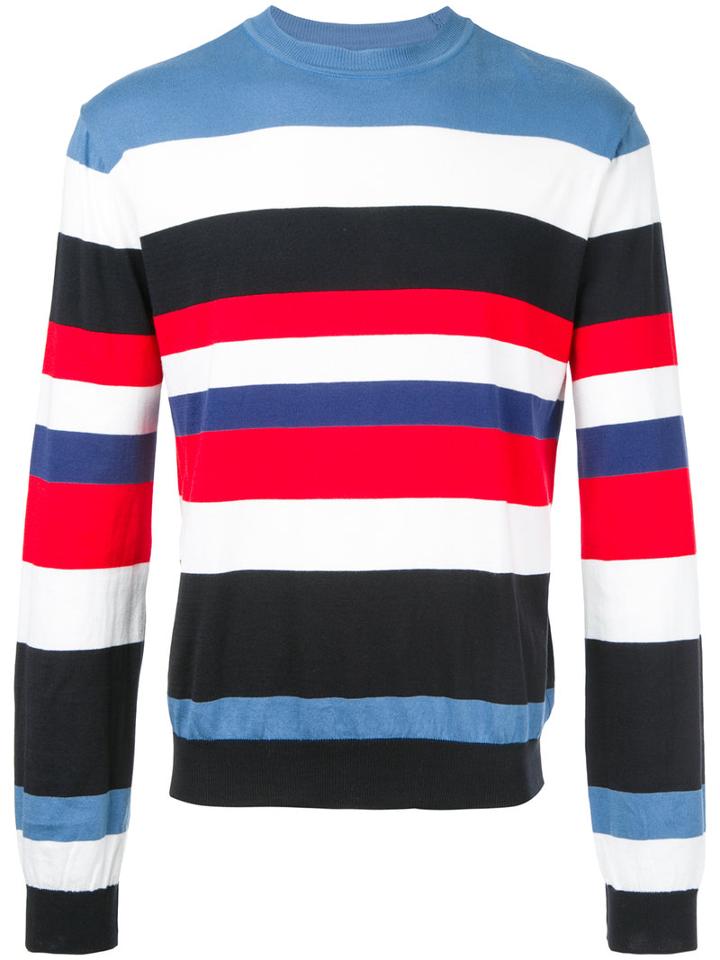 Christian Dada Striped Knit Sweater, Men's, Size: 48, Cotton