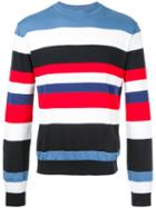 Christian Dada Striped Knit Sweater, Men's, Size: 48, Cotton