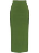 Vika Gazinskaya High-waisted Jersey Pencil Skirt - Green