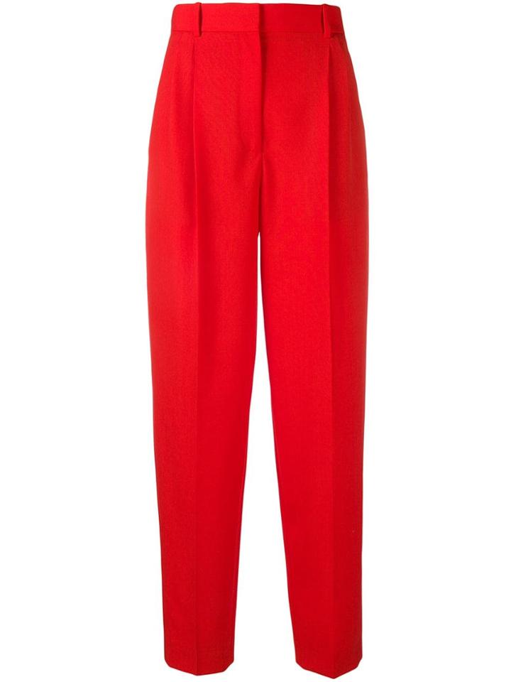 Givenchy Pleated High-rise Trousers - Red