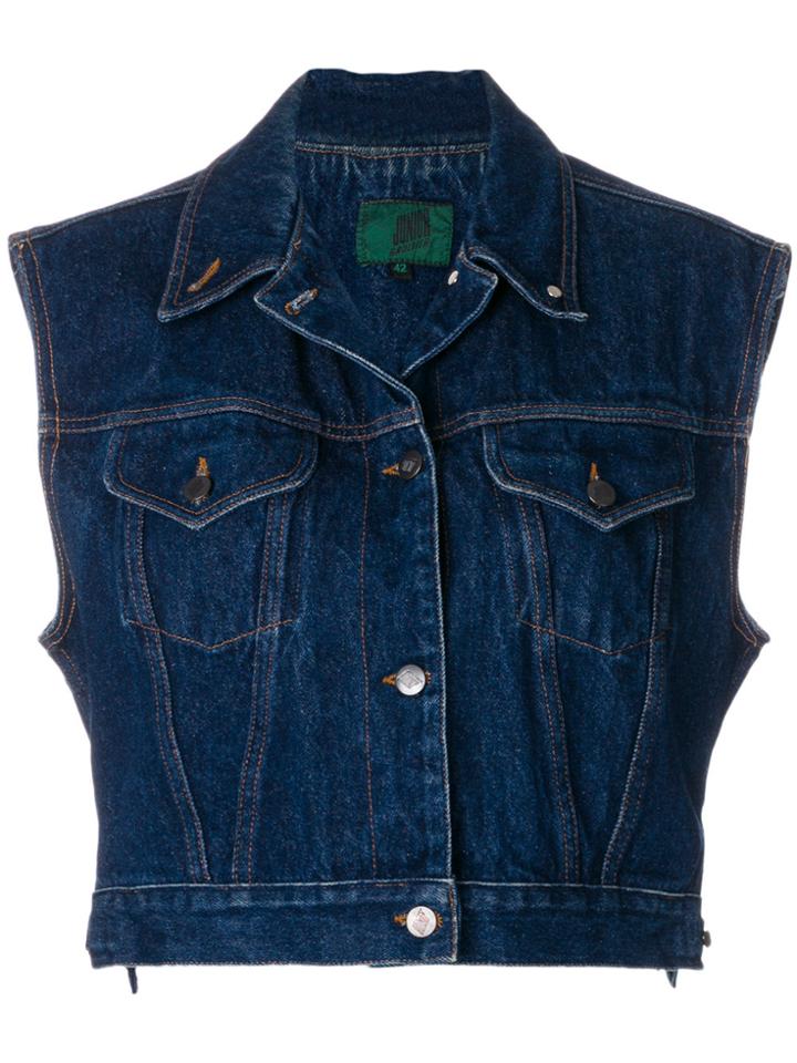 Jean Paul Gaultier Vintage Boxy Denim Jacket - Blue