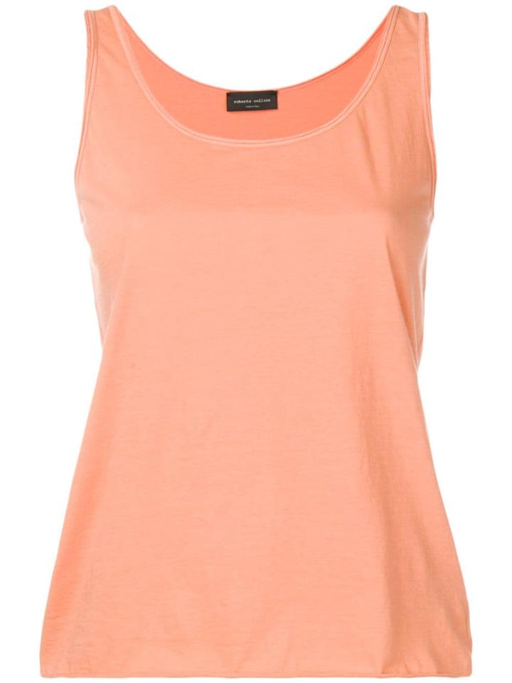 Roberto Collina Scoop Neck Tank Top - Orange