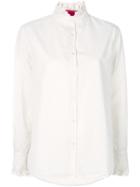 The Gigi Ruffled Collar Shirt - Neutrals