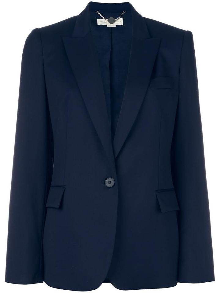 Stella Mccartney 'ingrid' Blazer, Women's, Size: 42, Blue, Cotton/viscose/wool