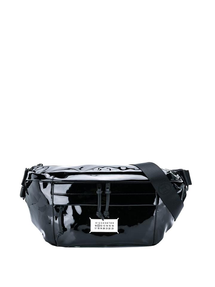Maison Margiela Large High-shine Logo Belt Bag - Black