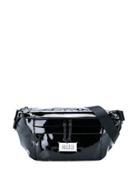 Maison Margiela Large High-shine Logo Belt Bag - Black