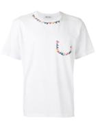 Jimi Roos Embroidered Bunting T-shirt, Men's, Size: Small, White, Cotton