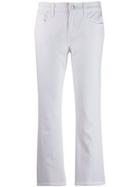 Current/elliott Cropped Flare Jeans - White