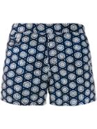 Mc2 Saint Barth Abstract Print Swim Shorts - Blue