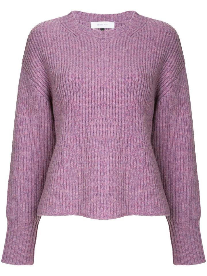 Le Ciel Bleu Round Neck Jumper - Purple