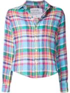 Frank & Eileen Plaid Shirt, Women's, Size: L, Blue, Linen/flax