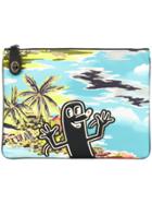 Coach Printed Pouch - Blue