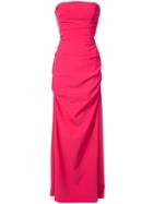 Nicole Miller Felicity Strapless Gown - Pink & Purple