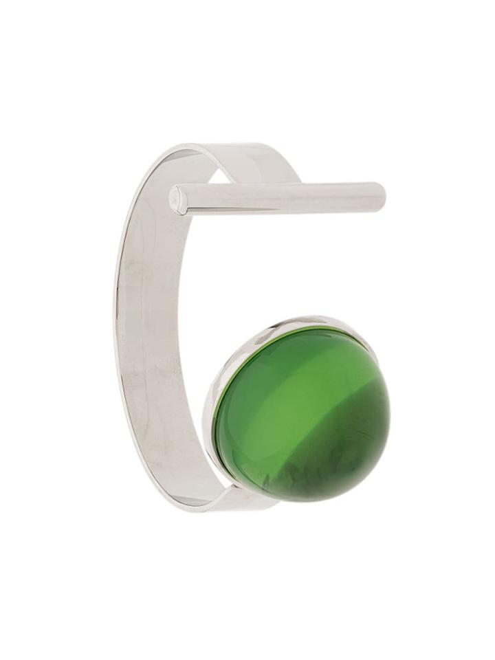 Marni Single Gem Bangle - Silver