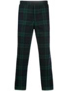 Golden Goose Tartan Print Straight Leg Trousers - Black