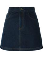 Givenchy Denim Mini Skirt, Women's, Size: 36, Blue, Cotton