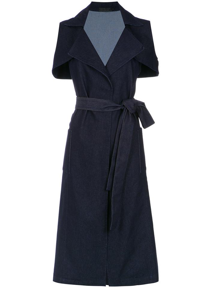 Giuliana Romanno - Denim (blue) Top - Women - Cotton/polyester - 40, Cotton/polyester