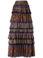 Cecilia Prado - Knit Maxi Skirt - Women - Acrylic/lurex/viscose - P, Purple, Acrylic/lurex/viscose