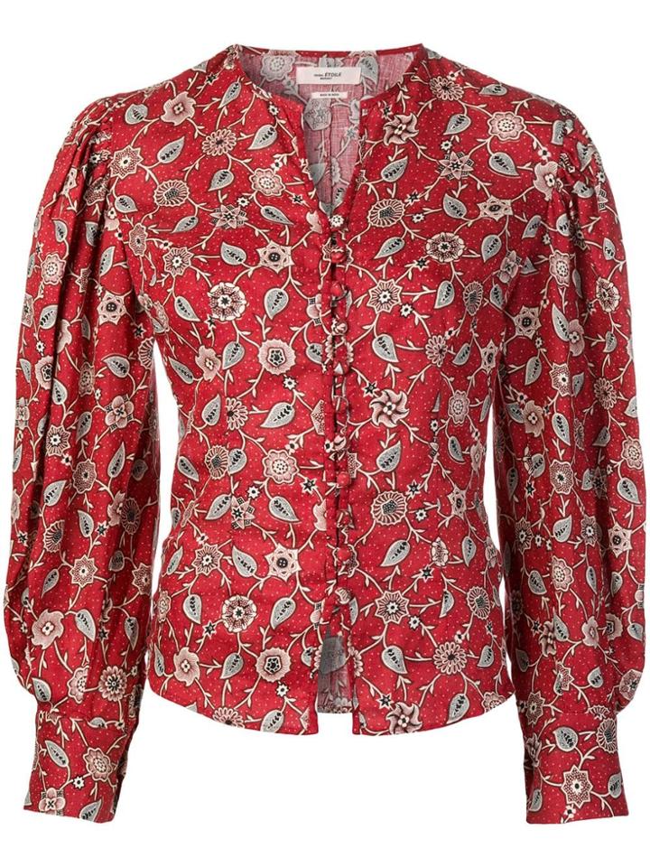 Isabel Marant Étoile Floral Print Blouse - Red