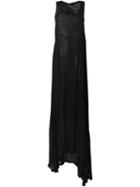 Ann Demeulemeester Semi-sheer Gown, Women's, Size: 38, Black, Rayon/wool