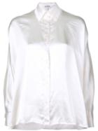 Loewe Satin Oversized Shirt - White
