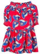 P.a.r.o.s.h. Paneled Print Blouse - Red