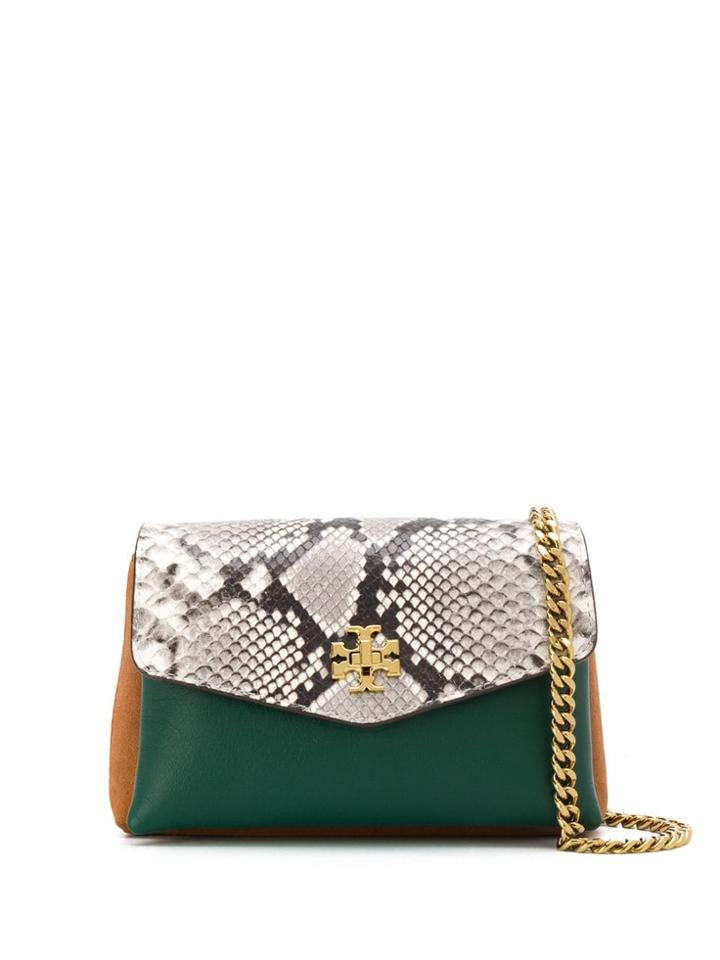 Tory Burch Contrast Panel Crossbody Bag - Green