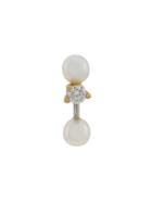 Delfina Delettrez 18kt Yellow And White Gold Two In One Pearl And