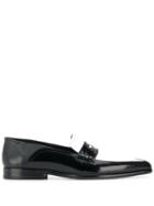 Loewe Two-tone Penny Loafers - Black
