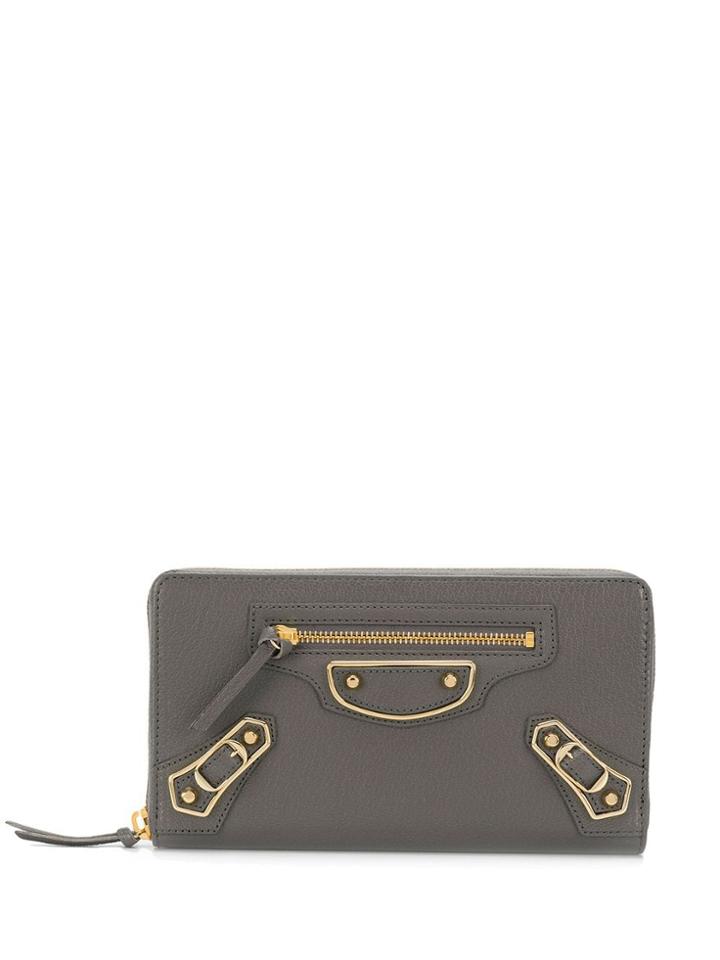 Balenciaga Buckle Detail Purse - Grey