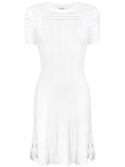 Kenzo Shortsleeved Knit Dress - White