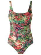 Lygia & Nanny Floral Print Swimsuit, Women's, Size: 44, Green, Polyamide/spandex/elastane