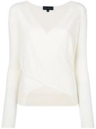 Cashmere In Love Chloe V-neck Sweater - White