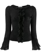 Moschino Ruffle Panel Blouse - Black