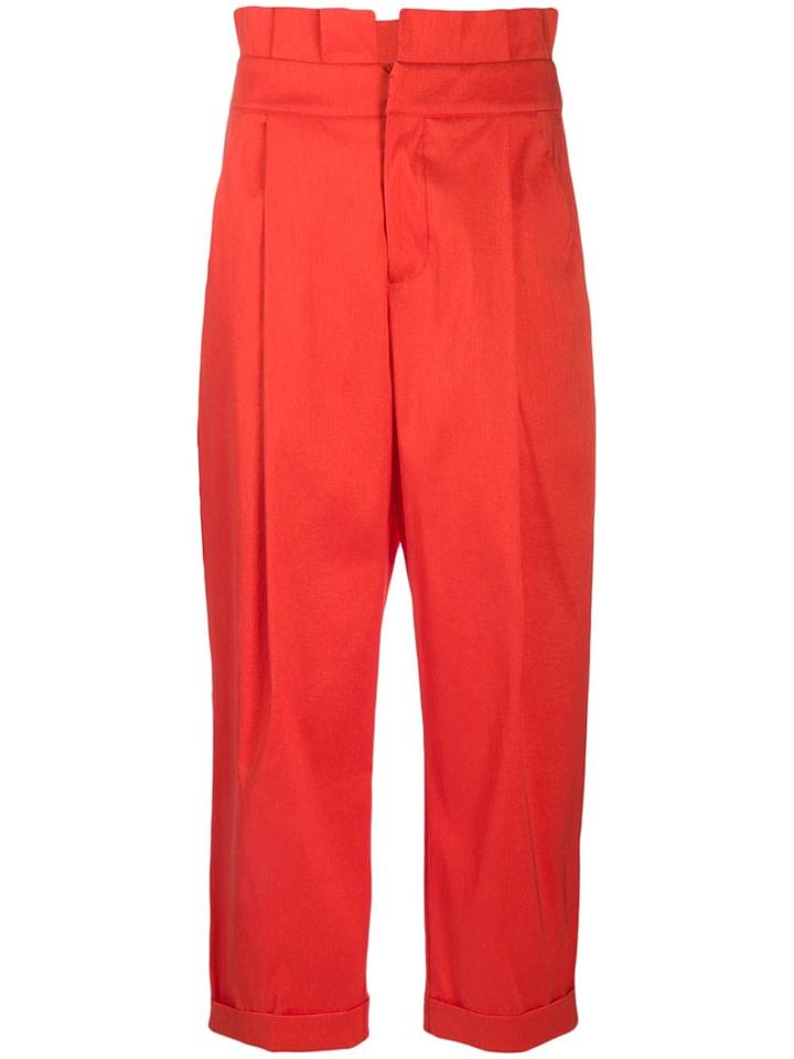 Marc Ellis High-waisted Trousers - Orange