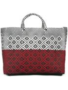 Truss Nyc Woven Tote, Women's, Red