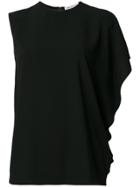 Maison Margiela Asymmetric Sleeve Blouse - Black