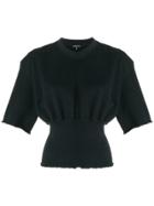 Ann Demeulemeester Short-sleeve Fitted Top - Black