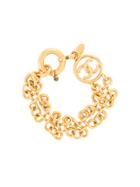 Chanel Vintage Cc Logos Gold Chain Bracelet - Metallic