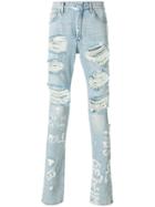 Ih Nom Uh Nit Denim Destroyed Jeans - Blue