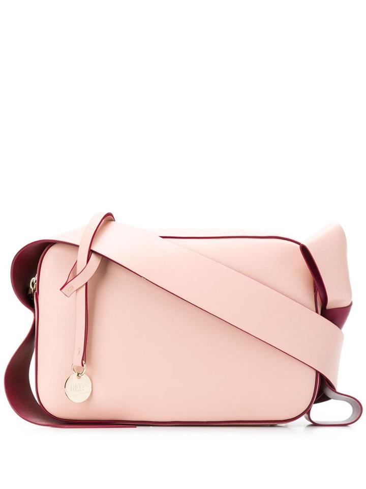 Red Valentino Red(v) Bow Detailed Shoulder Bag - Pink