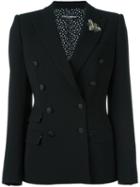 Dolce & Gabbana Bee Embellished Blazer, Women's, Size: 42, Black, Polyester/spandex/elastane/virgin Wool